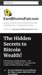 Mobile Screenshot of earnbitcoinsfast.com