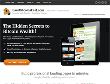 Tablet Screenshot of earnbitcoinsfast.com